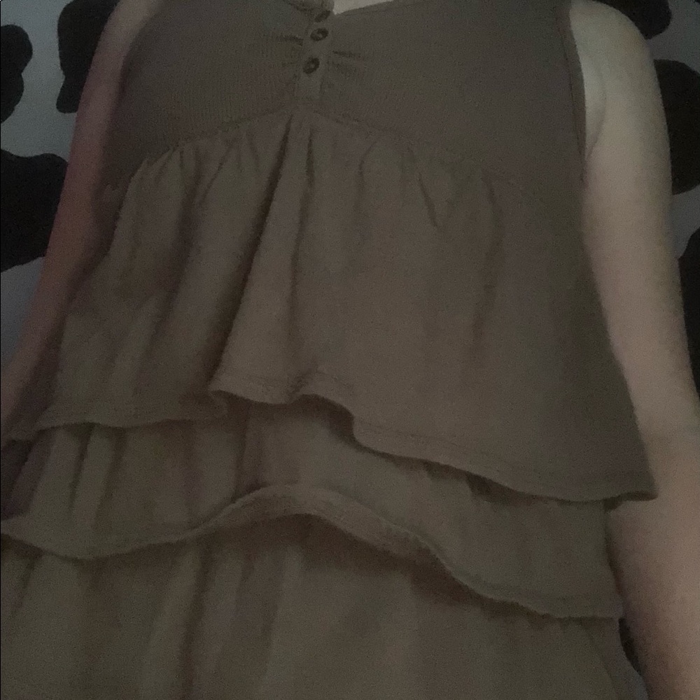 brown tiered top
